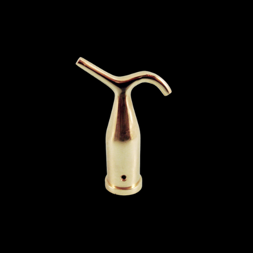 1084 - Polished Brass Pole Hook