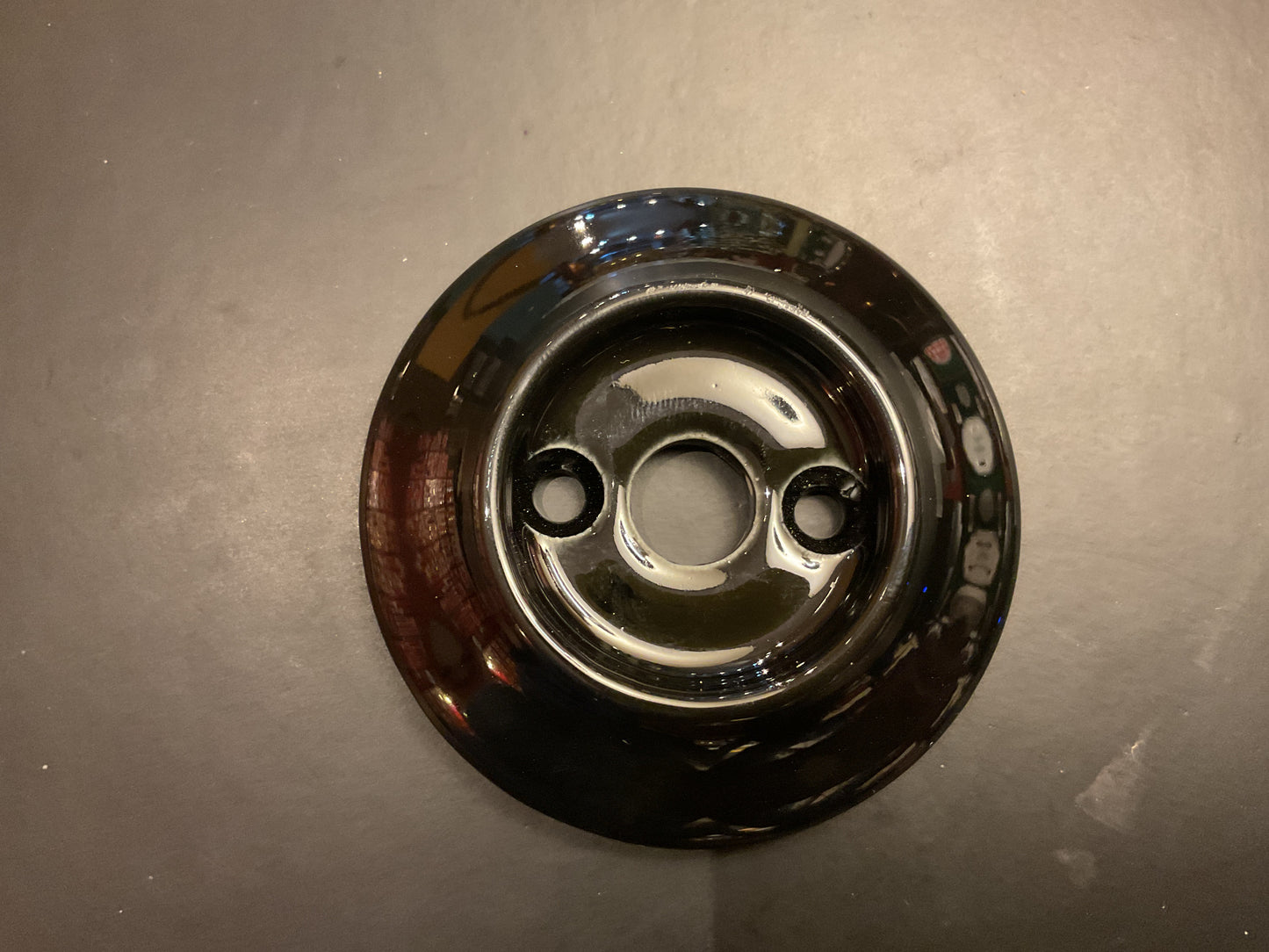 4 - Plain Black Ceramic Rose