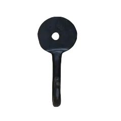 399 - Black Wax Penny End Hook, height 50 mm