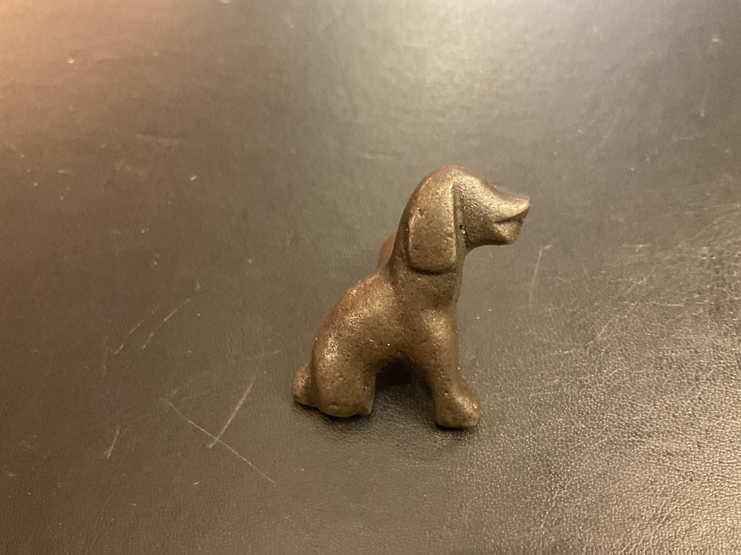 125 - Antique Iron 35 mm Dog Cabinet Knob