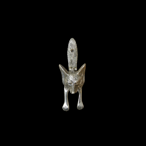 4497 - Polished Brass (unlacquered) Small Fox Knocker