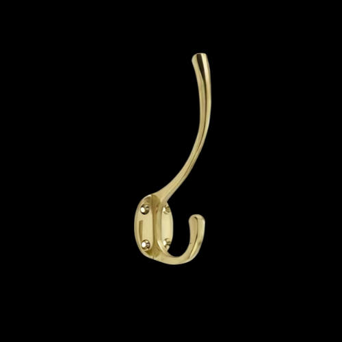4915 - Polished Brass hat and coat hook