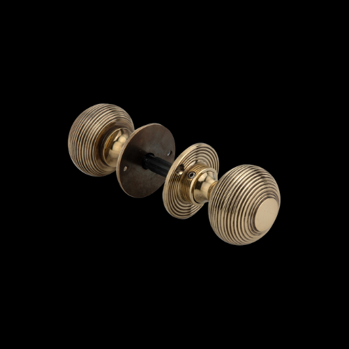5213 - Polished Brass (unlacquered) Beehive Door Knob