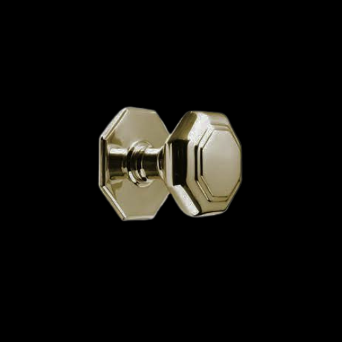 5727 - Polished Brass (unlacquered) Octagonal Centre Door Knob