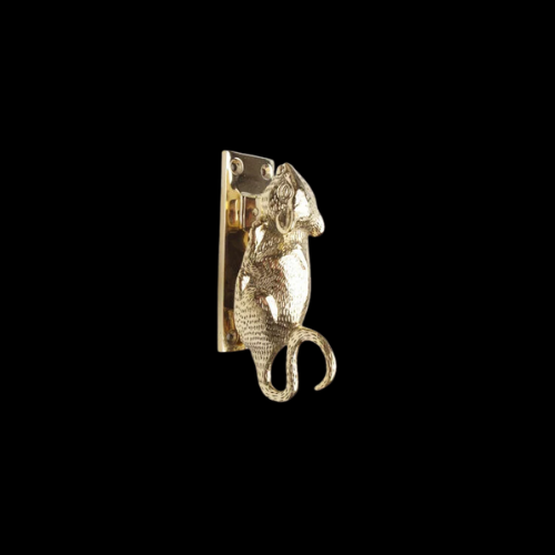 5731 - Polished Brass (unlacquered) Mouse Knocker