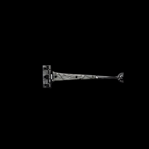 814.18 - KP black iron 450mm hinges