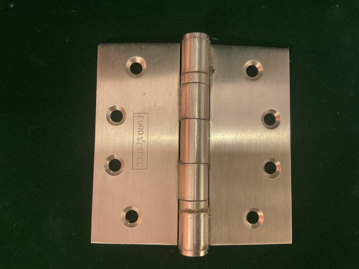 410A - Satin Stainless Steel 100 mm x 100 mm Ball Baring Hinges