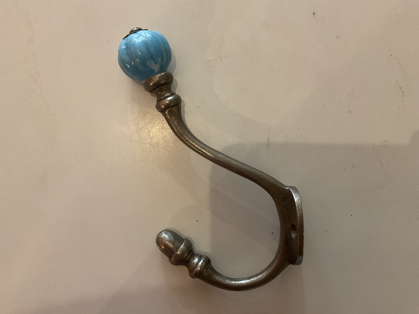 26L - Antique Iron H&C Hook Light Blue Shell Tip