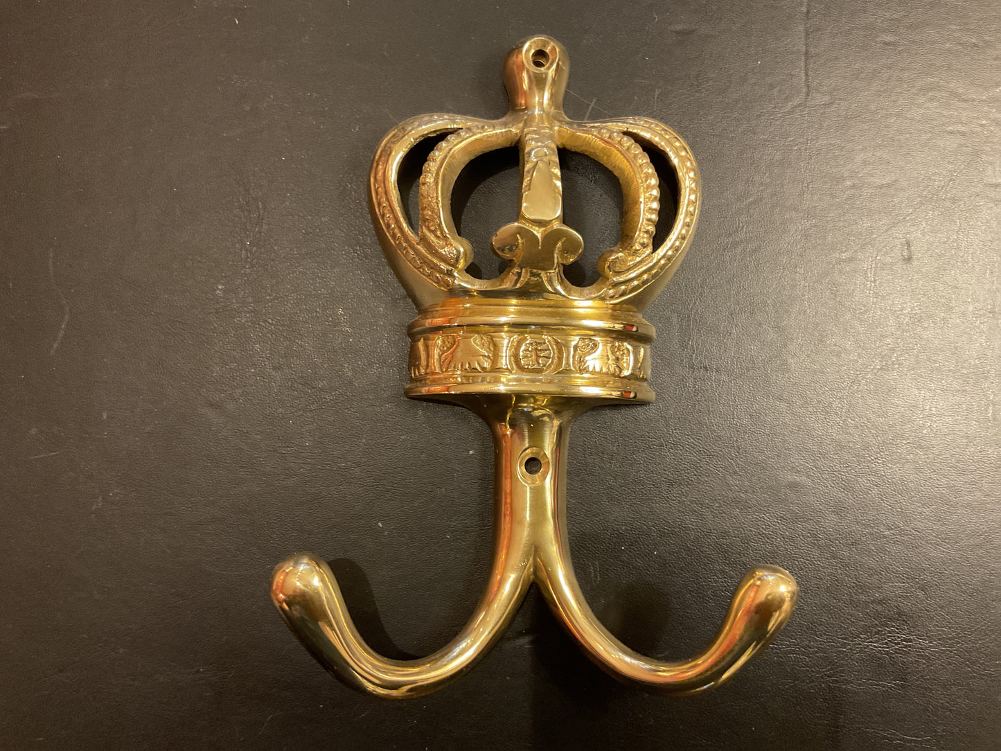 8012 - Polished Brass Crown Hook