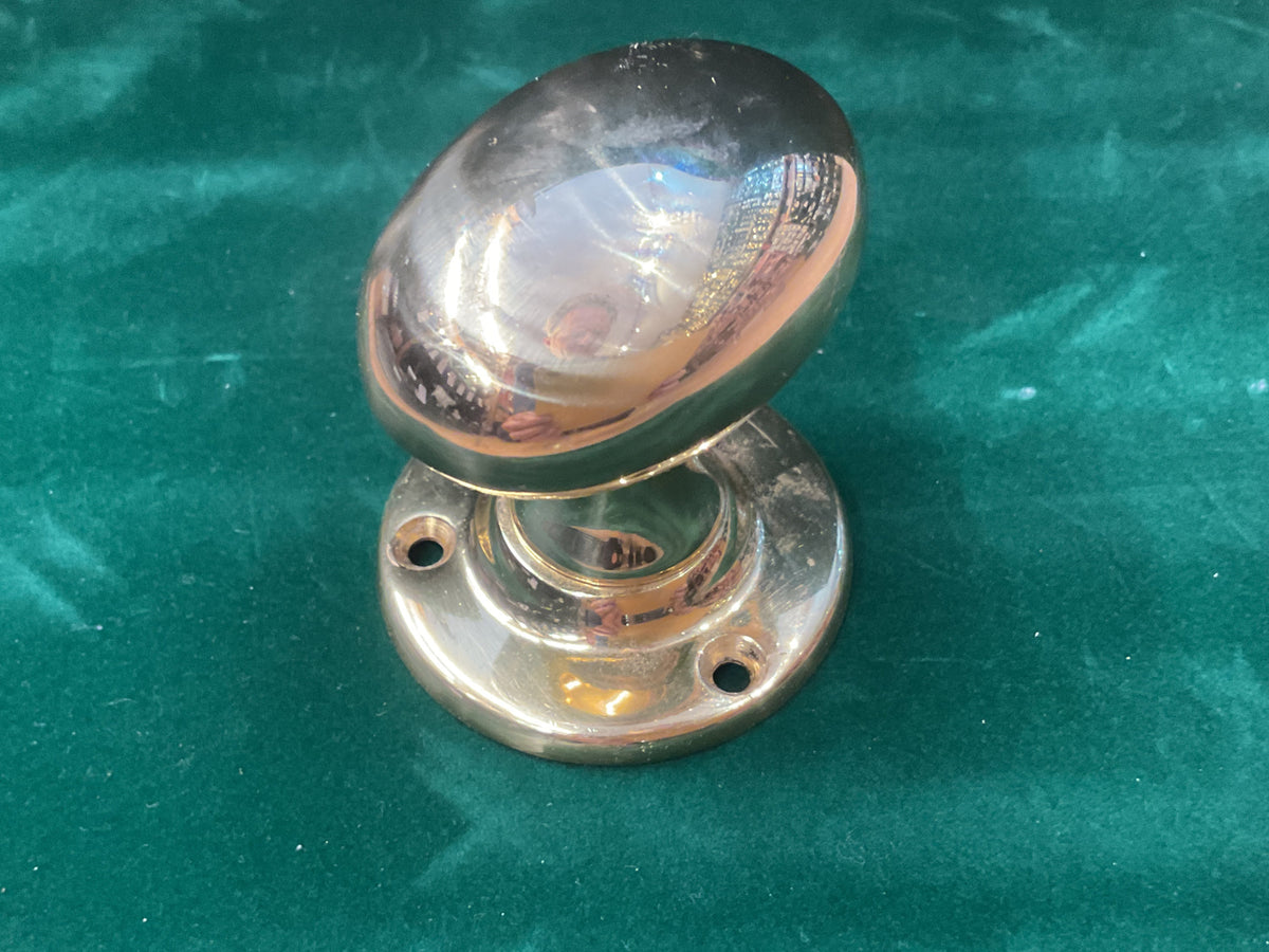 1803 - Lovely old brass oval door knobs