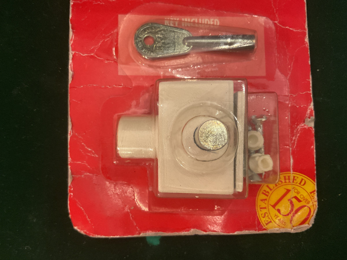 2670 - White Sash Window Lock