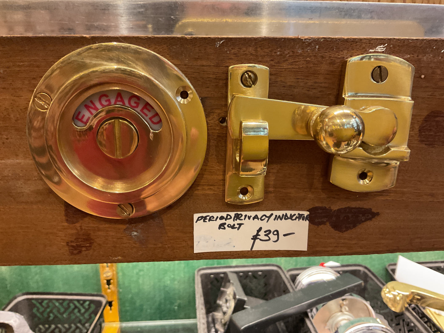 8079 - Polished Brass Unlacquered Period Turn and Release