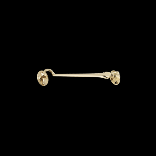 1081 - Polished Brass 150mm Cabin Hook