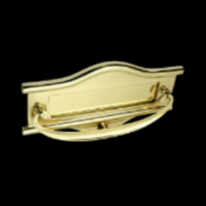 1090 - Polished Brass 225mm Postal Knocker