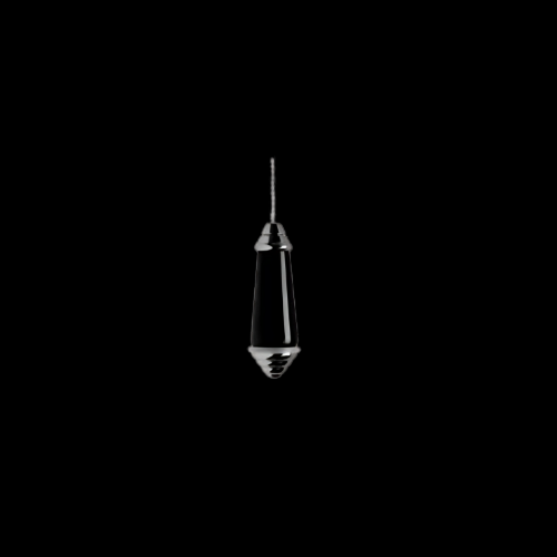 1112 - Polished Chrome / Black China Light Pull