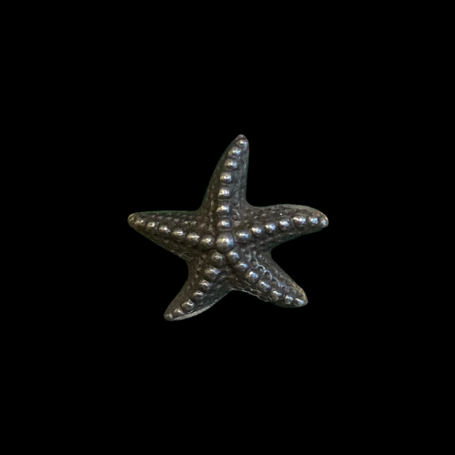 116 - Antique Iron Starfish Knob
