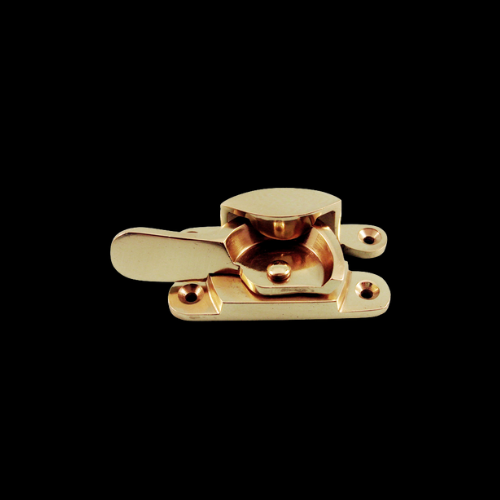 148 - Polished Brass Locking Sash Catch