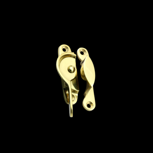 150 - Polished Brass Fitch Sash Catch