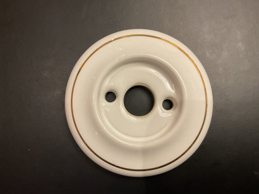 2 - Gold line white 57 mm rose