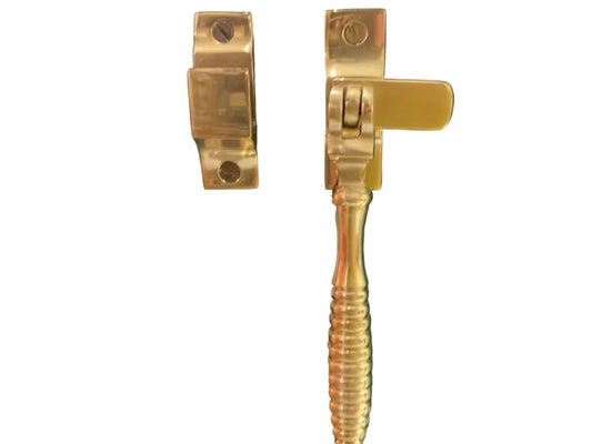 4925 - Polished Brass Beehive Casement Window Fastener