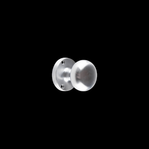 1622A - Satin Chrome 50mm sprung bun mort knobs
