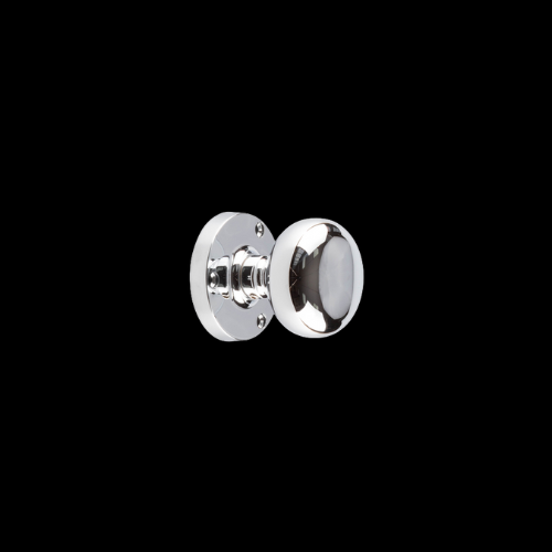 1621 - Polished Chrome 57mm Bun Mortice Knobs