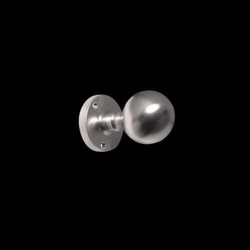 1623A - Satin Chrome sprung ball mortice knobs