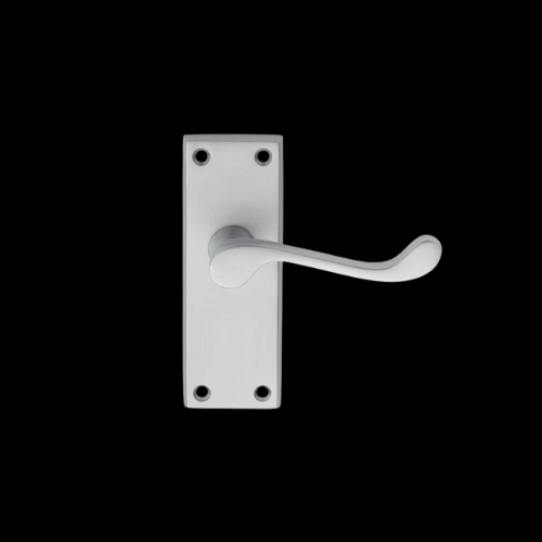 1626S - Satin Chrome scroll lever latch handles