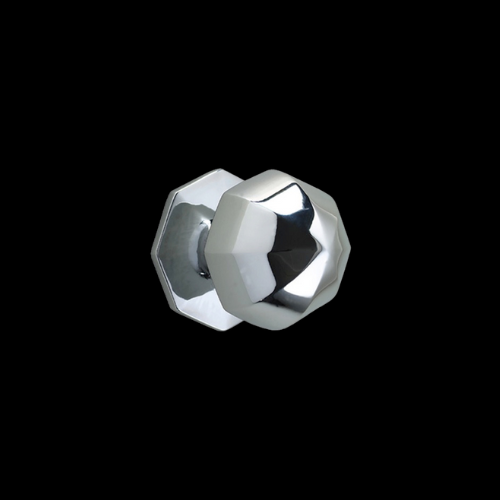 1631 - Polished Chrome Octagonal Centre Doorknob