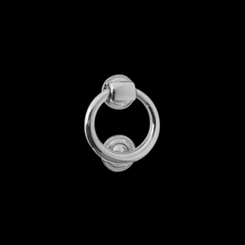 1638 - Polished Chrome 100mm Ring Knocker