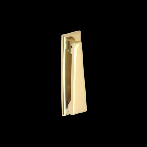 1694 - Polished Brass Contemporary Knocker