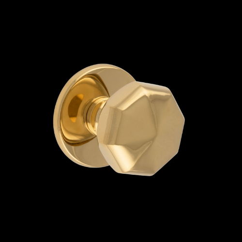 1756 - PVD octagonal centre doorknob