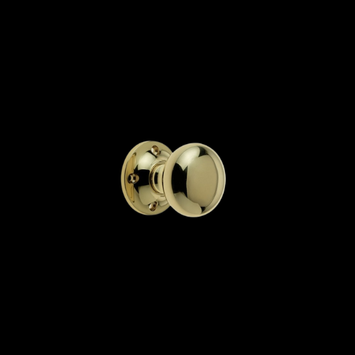1778 - Polished Brass 50mm bun rim knobs