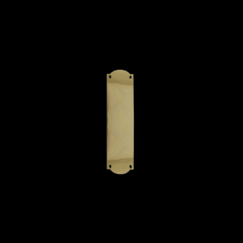 1786 - Polished Brass 305 mm x 75 mm arched finger plate