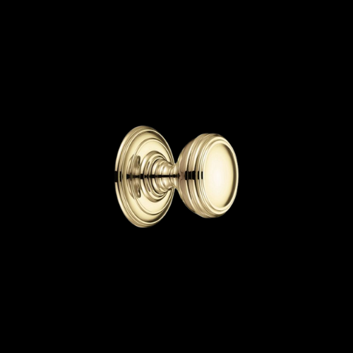 1806 - Polished Brass concealed fix mort knob
