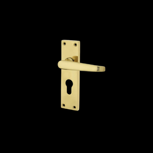 1840 - Polished Brass Victorian bathroom levers