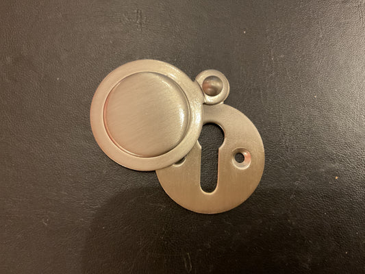 539A - Satin Nickel 32 mm round covered escutcheon