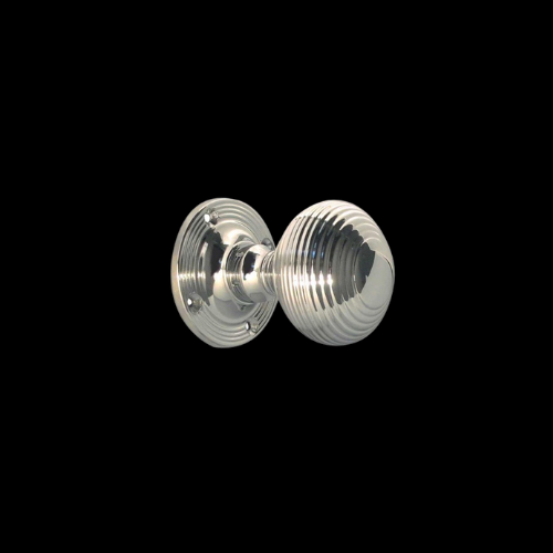 1904 - Polished Chrome Beehive Mortice Knobs