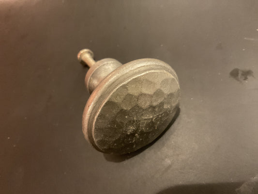 38 - Antique Iron 38 mm Hammered Cupboard Knob