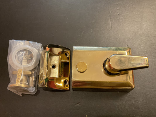 2645 - Polished Brass 60mm nightlatch