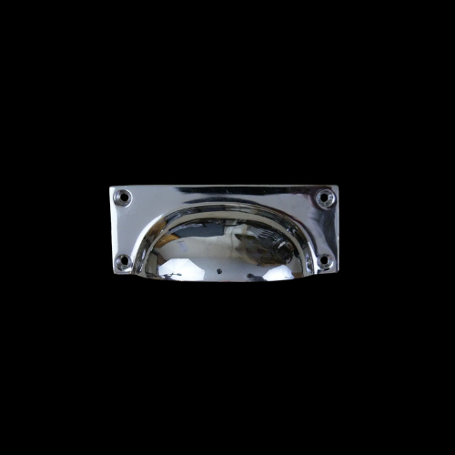 2292- Polished Chrome Square Cup Pull