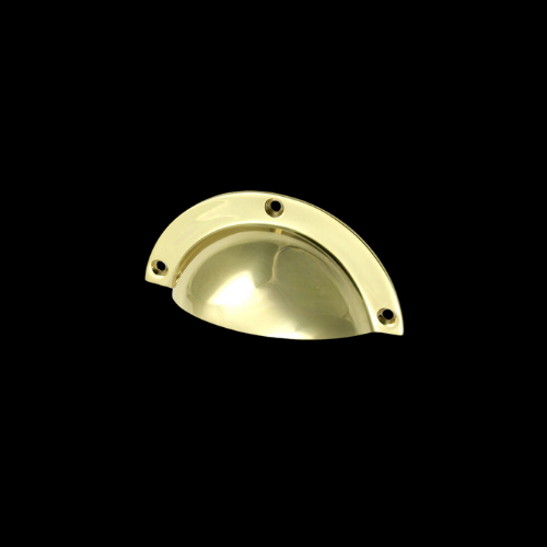 2297 - Polished Brass Cup Pull