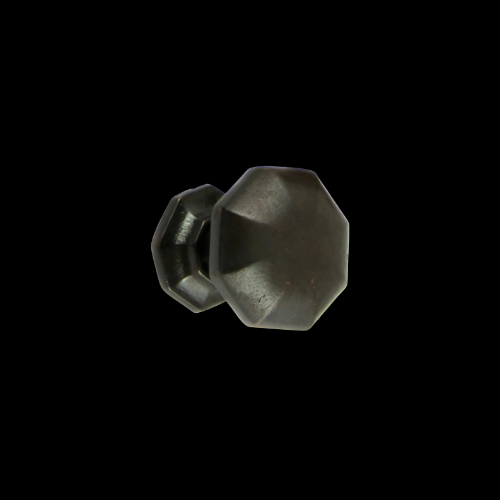 2377 - Antique Iron 38mm octagonal knob