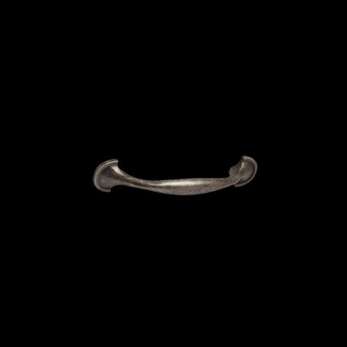 2384 - Antique Pewter 96mm fixing centres bow handle