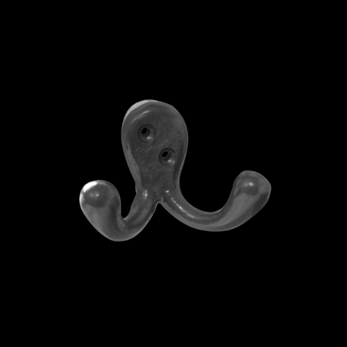 248 - Black double robe hook