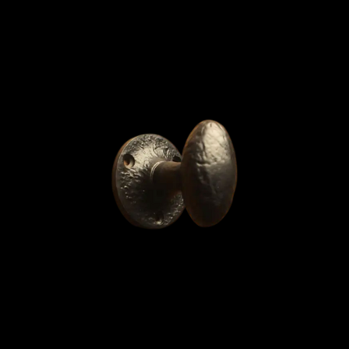 264 - Black oval mortice knob