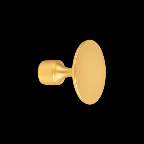 2680 - Antique brass 35mm Disc Knob