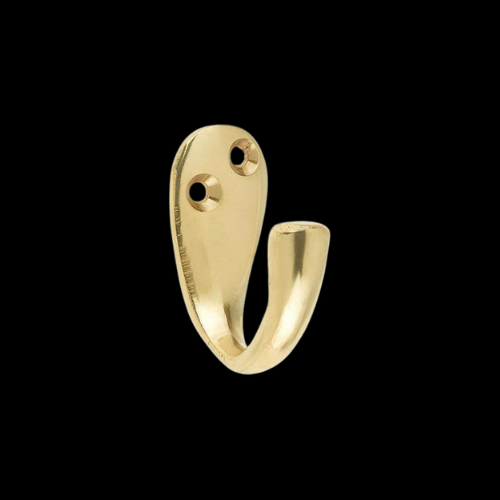 3119 - Polished Brass robe hook
