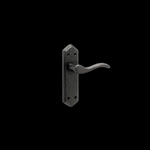 312 - Black Iron lever latch handles