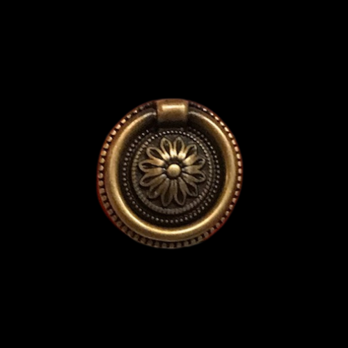 3225 - Antique Brass 47mm round Ring Pull